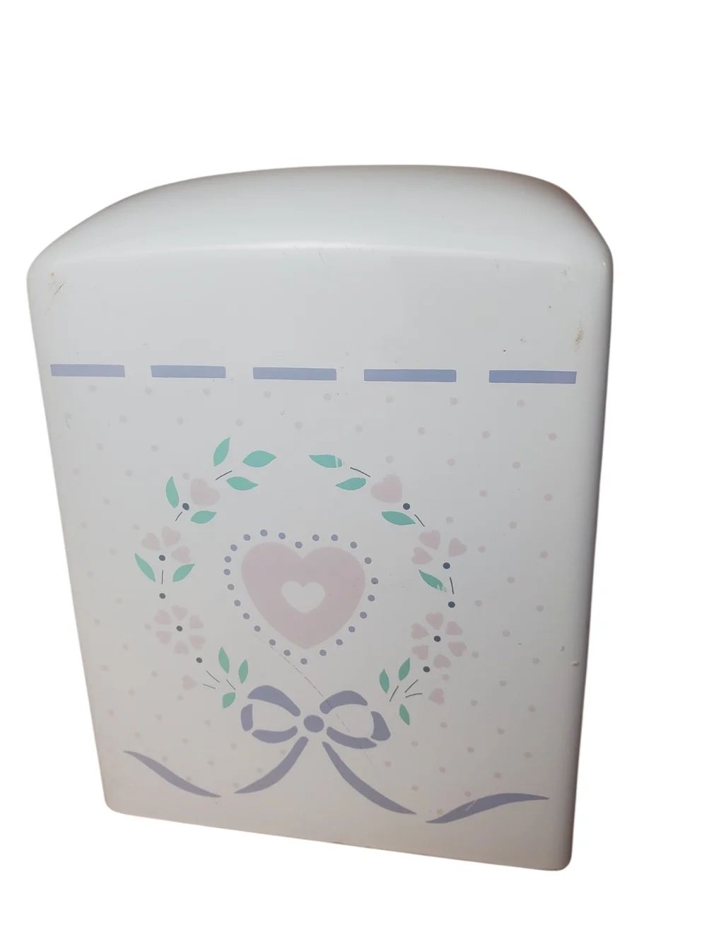 Vintage Saturday Knight Ltd Ceramic Tissue Box Cover Heart Floral Shabby Chic